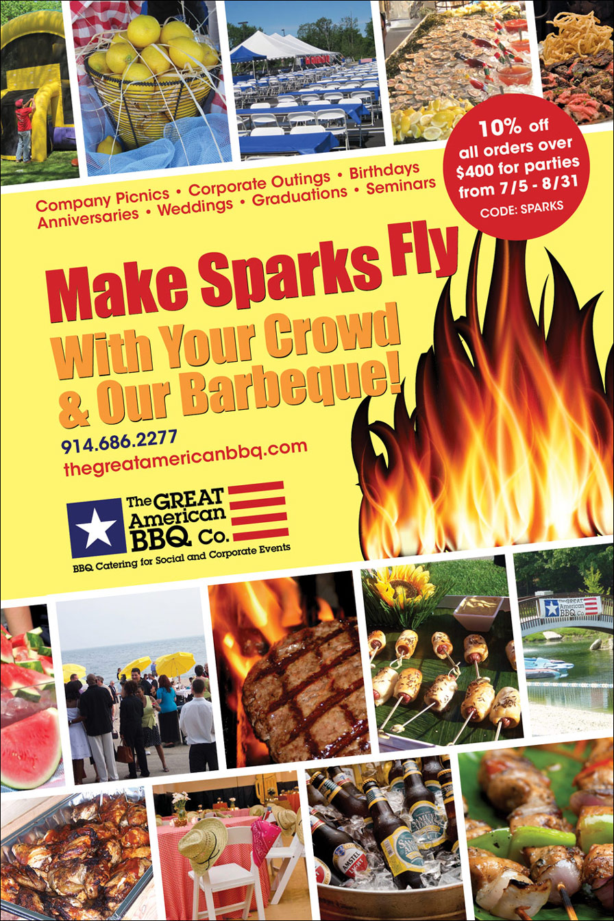 BBQ Barbeque poster caterer NY Hospitality Group display designer 