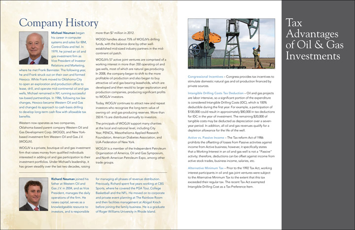 Corporate brochure Western Oil and Gas