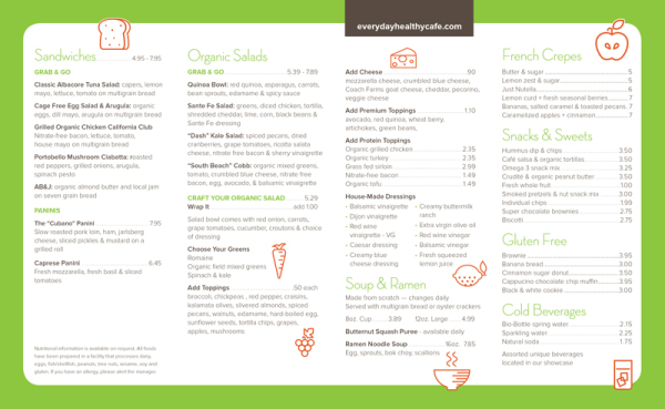 Everyday Healthy Cafe | Jill Singer Graphics